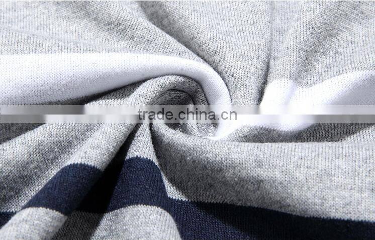 Summer short-sleeved t-shirts men loose thin middle-aged men's stripes