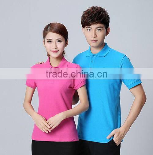 2017 new style fashion good quality cotton print couples Polo shirt