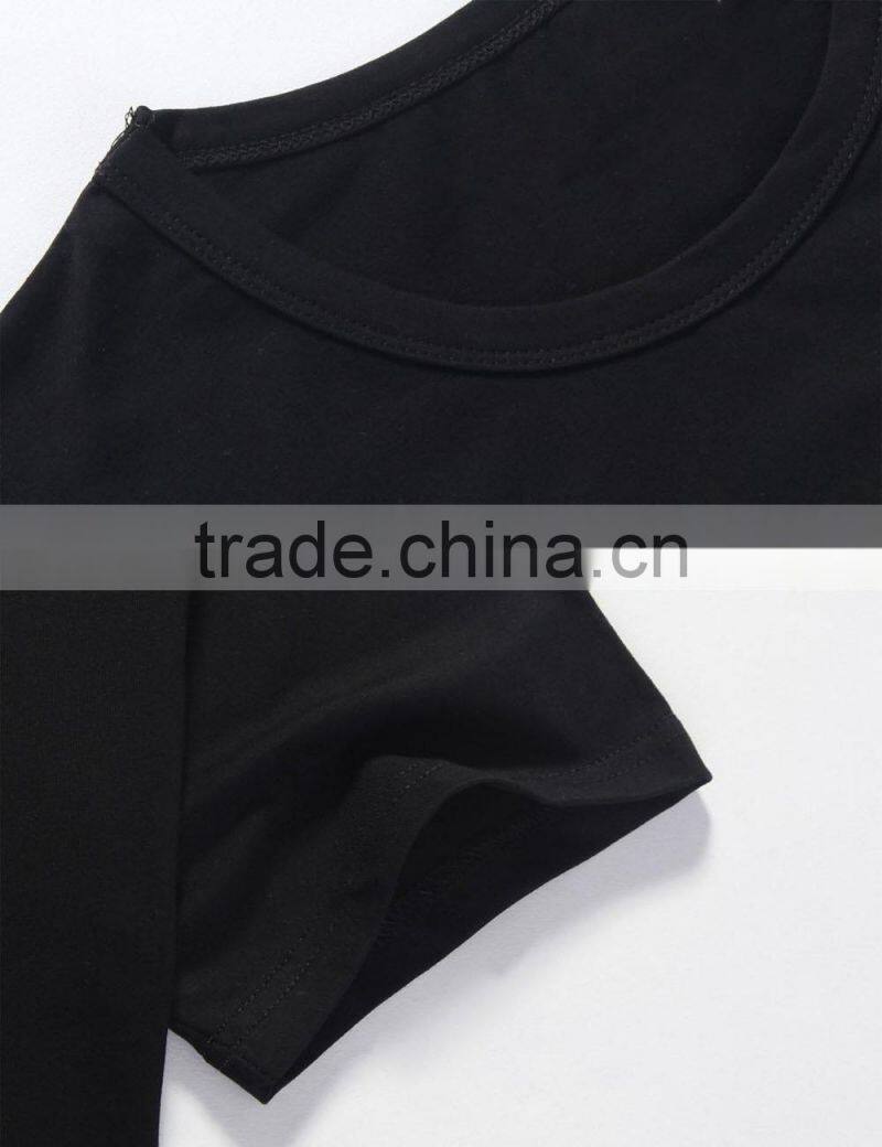 Top quality 97% combed cotton 3% spandex custom print t shirt