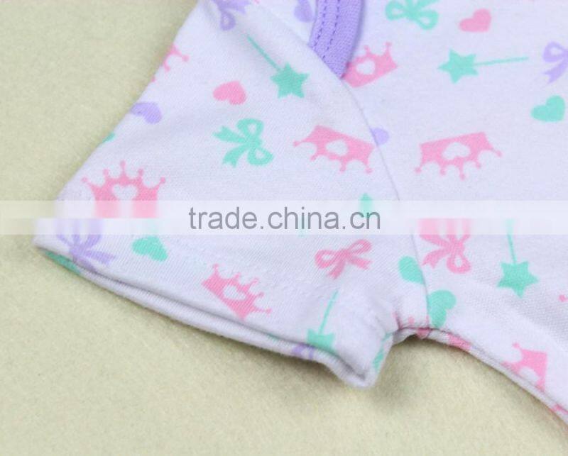 2016 New arrival baby clothes romper cheap price baby carters bodysuits manufacturer