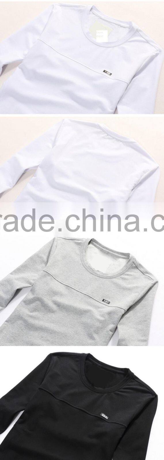 2016 New fashion embroidery Logo Solid Color Custom T Shirts, T Shirt design for men blank 100 cotton made shirt