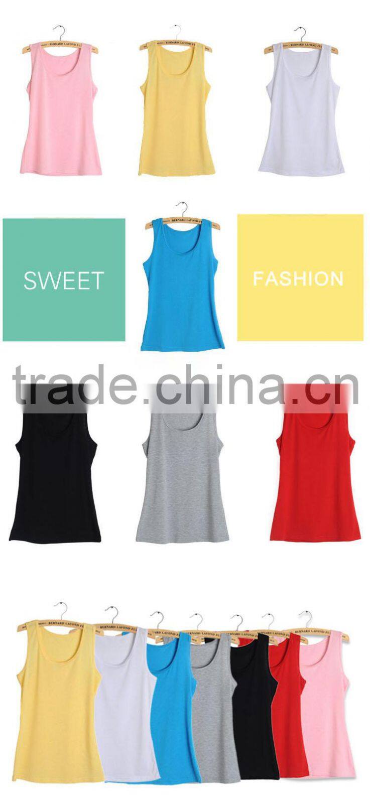 polyamide and spande fashion y back girls tank top