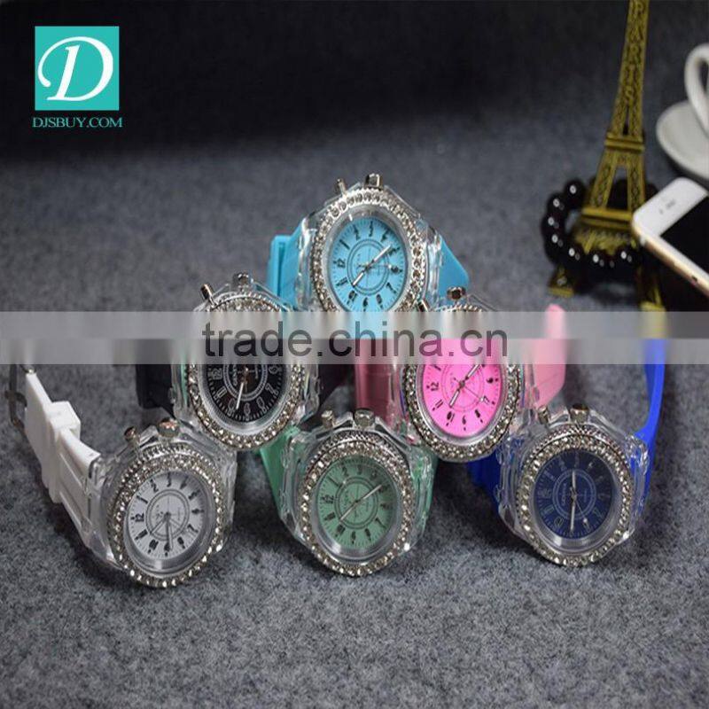 Hot Sale 6 Colors Casual Lady Girl Silicone Quartz Watches Best Gift