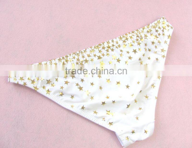 M866 dingyang fashion sexy latest metal five star split bikini swimwear