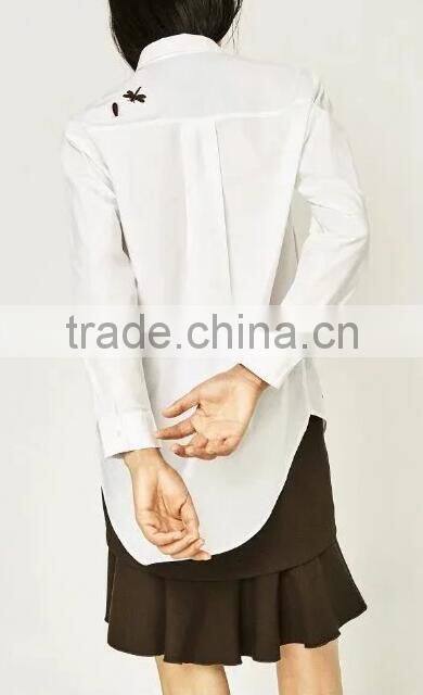 Runwaylover EY2386B New Design 2017 Ladies Fashion Embroidery Blouse