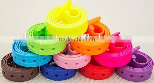 fragrant fashion silicone belts with removeable buckle