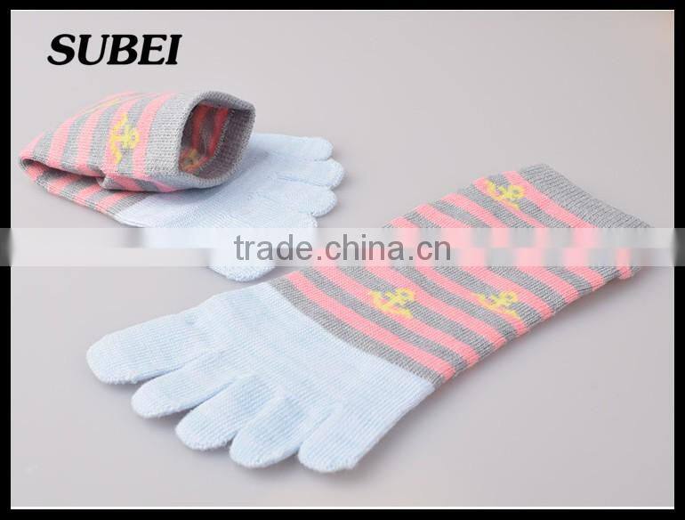 japanese stripe toe sock,bulk wholesale woman socks