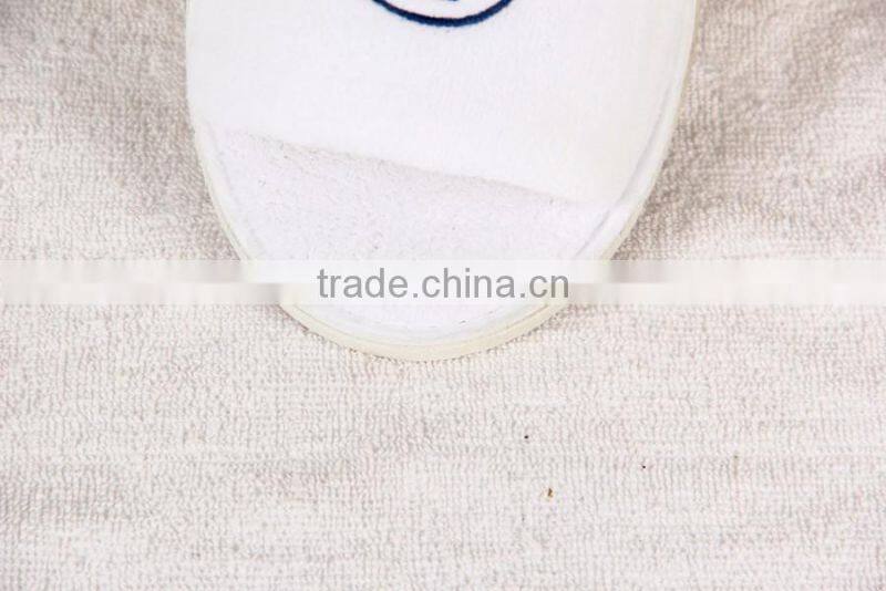 Customized Logo Close Toe Coral Velvet Hotel Slipper