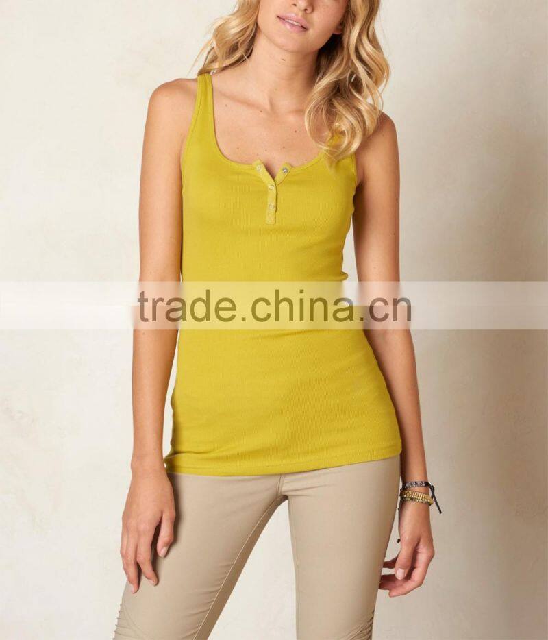 Wholesale Nylon Spandex Sexy Tank Top Dry Fit Workout Clothes For Women
