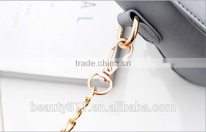 Shape Women Bag Leather Handbag With Rotating Lock Shoulder bag HB5401