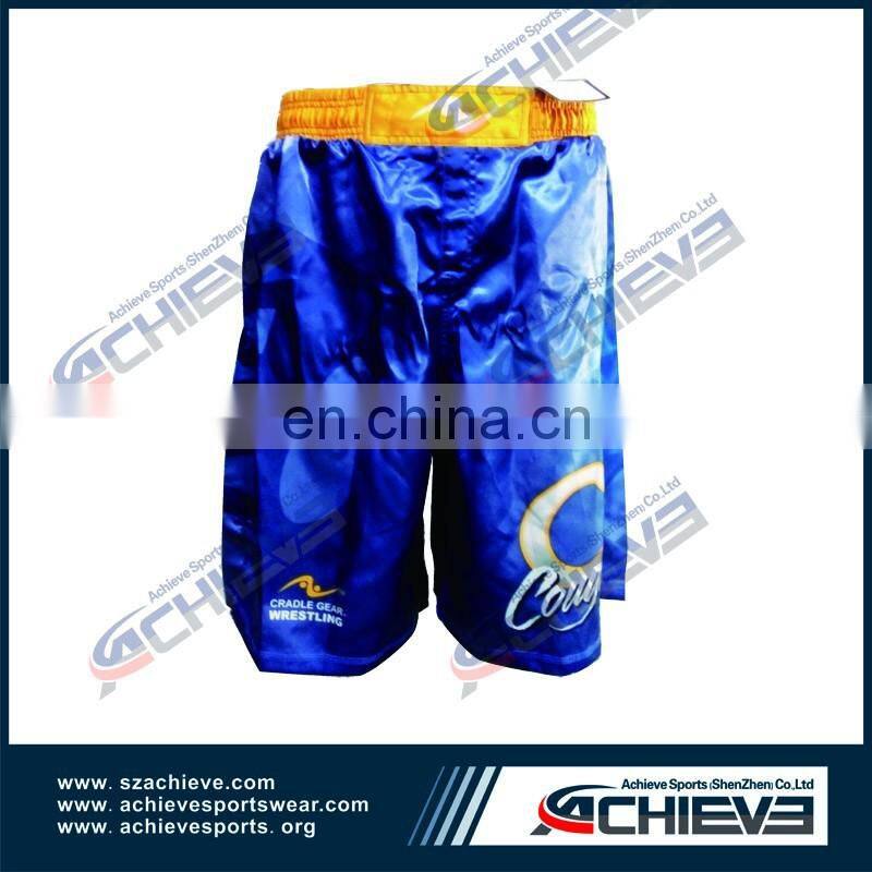 2017 New Style High Quality MMA Short,Full sublimation Ployester Kick Boxing short