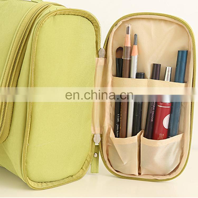 Woman waterproof travel hanging toiletry bag have stock