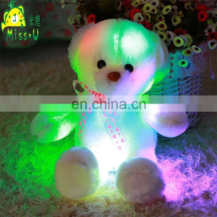 OEM High Quality Stuffed Soft Plush LED Toys Night Lighting Bear