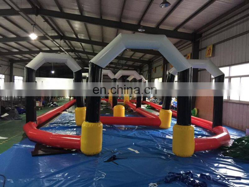 2016 high quality inflatable outdoor customized air race track for sale