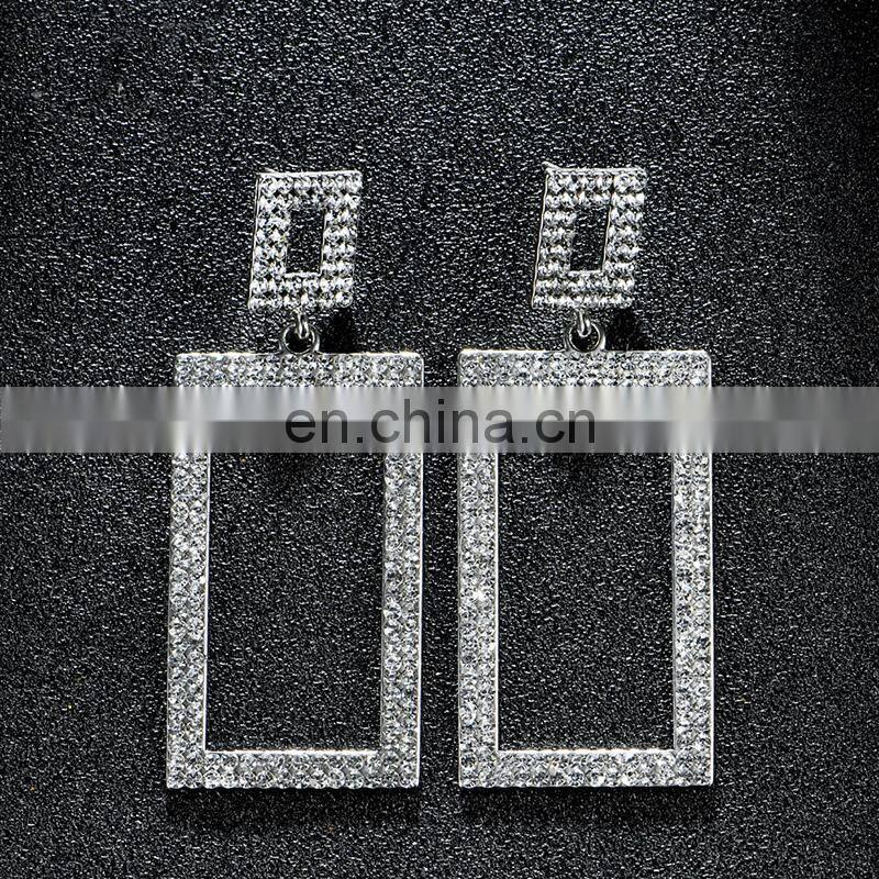 European Wedding luxury fashion jewelry crystal fashion drop earring