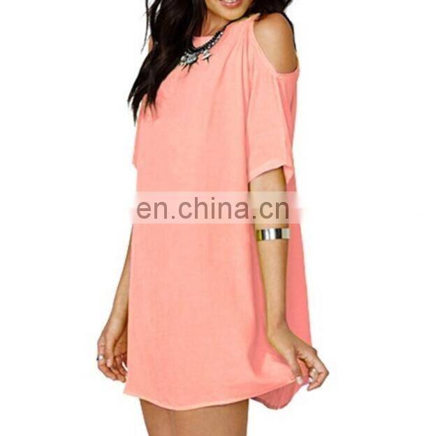 OEM Women Fashion Sexy Chiffon Blouse T-shirt Tops Casual Shirt Off shoulder Blusas Plus size Off Shoulder Latest Dress Designs