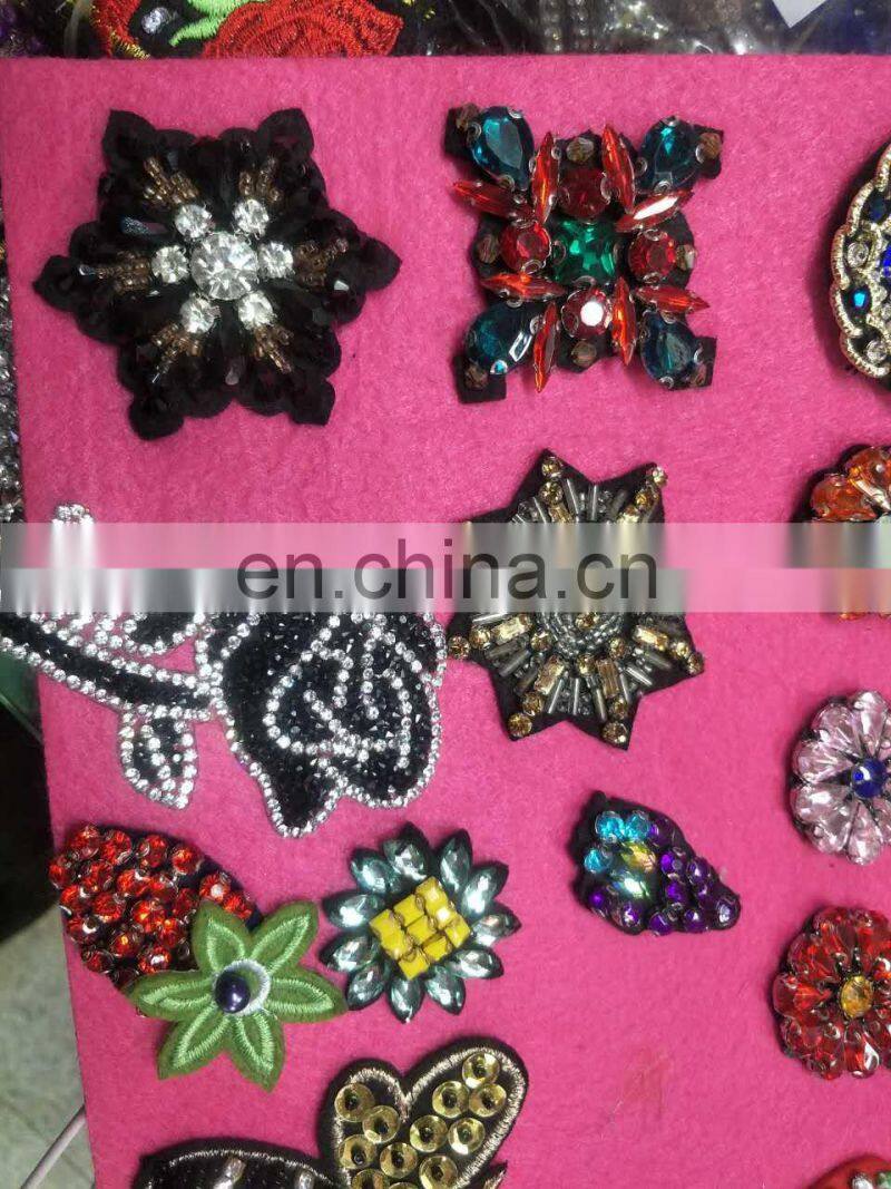 New design latest fashion hot fix rhinestone patch