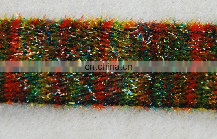 Colorful Fur design for winter ribbon trimming