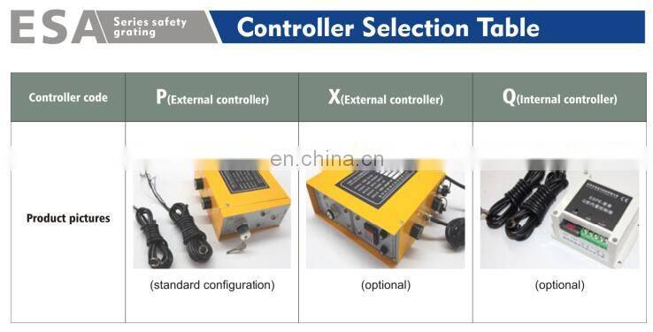 ESA series safety light curtain with external controller