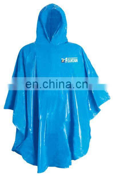 SOFT IMPROVED PVC RAINCOAT LIGHT WEIGHT PVC PONCHO FOLDABLE PONCHO