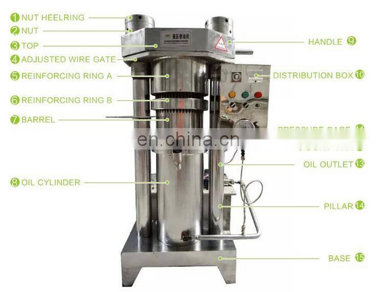 Walnut Hydraulic Oil press/Oil presser/oil pressing machine