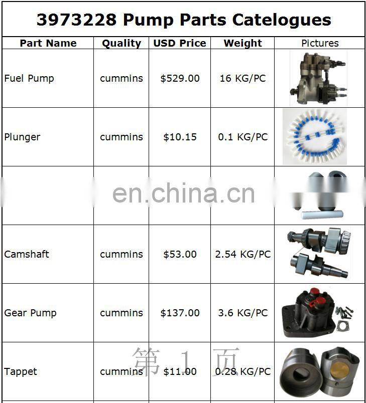 DCEC ISLE engine 3973228 fuel pump cap screw 3928873