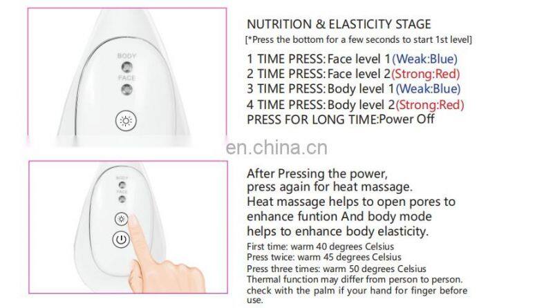 Ready to ship mini Skin clinic Lifting Face Iron Microcurrent Wrinkles beauty Device with fast delivery
