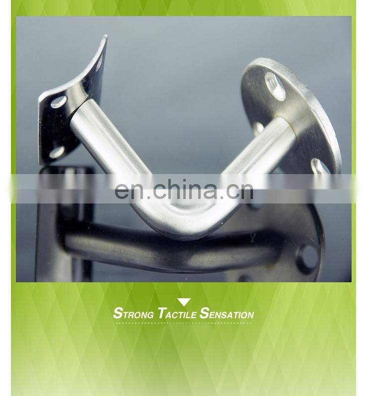 Wall Mounted SS Stair Railing Support Stainless Steel Exterior Stair Handrail Support