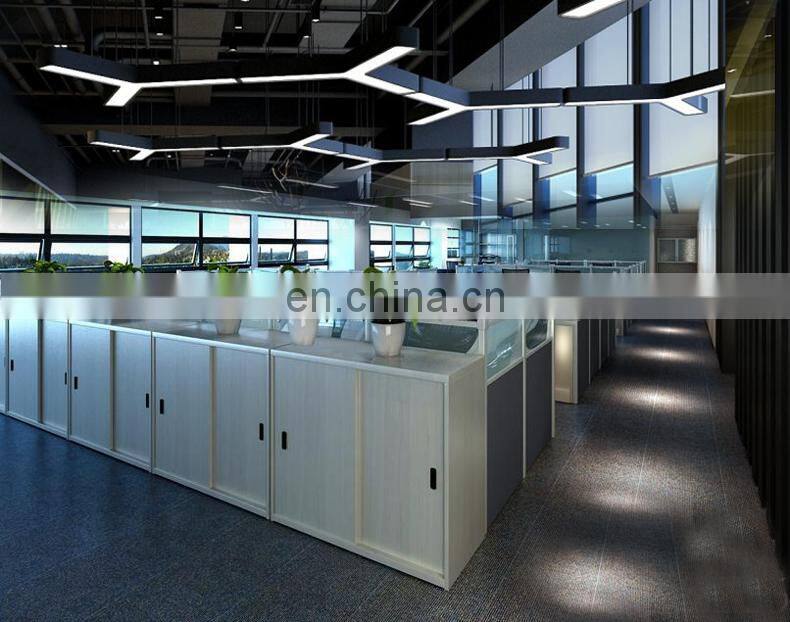 2018 New Design Geometric Y shape Iron LED Ceiling Hanging Light Modern Bar Meeting Room Office Chandelier
