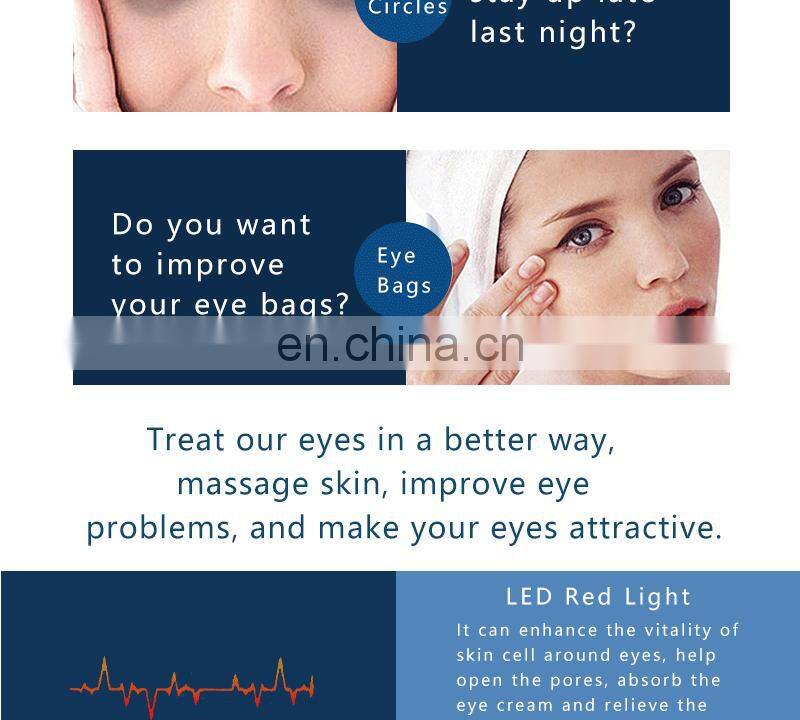 2019 High quality eye relaxing massage microcurrent red light heated eye massager pen