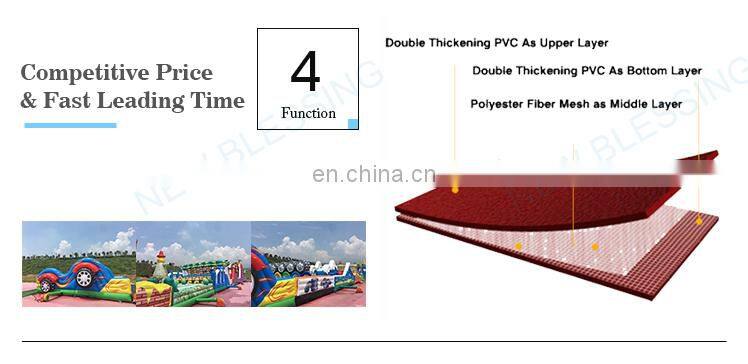 Outdoor boot camp inflatable obstacle course, cheap Kids inflatable Bouncer Obstacle Course