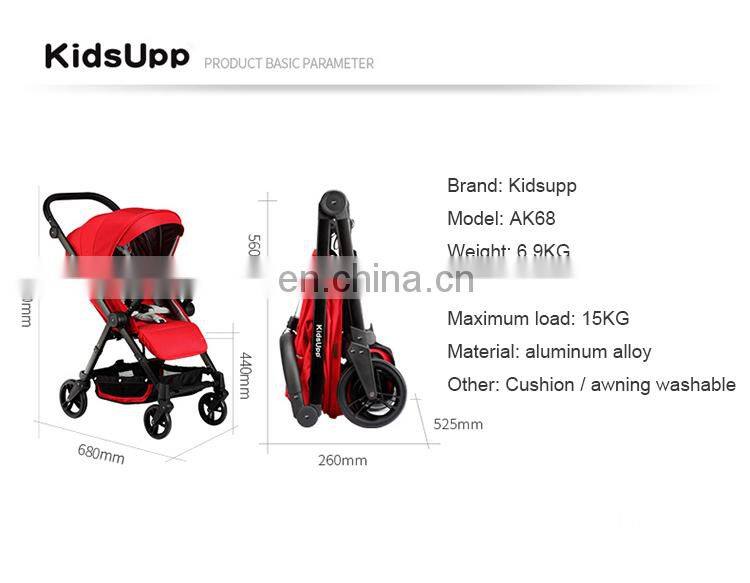 Baby auto folding travel mama papa en 1888 baby airplane stroller