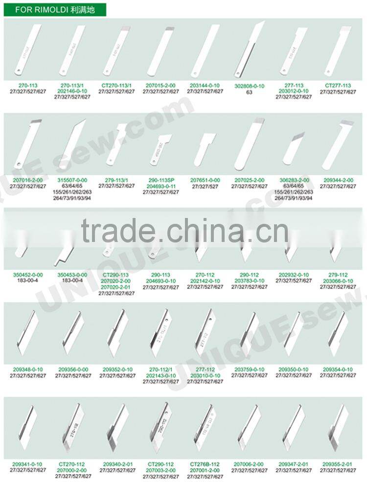 knife for sewing machine and cutting machine 2