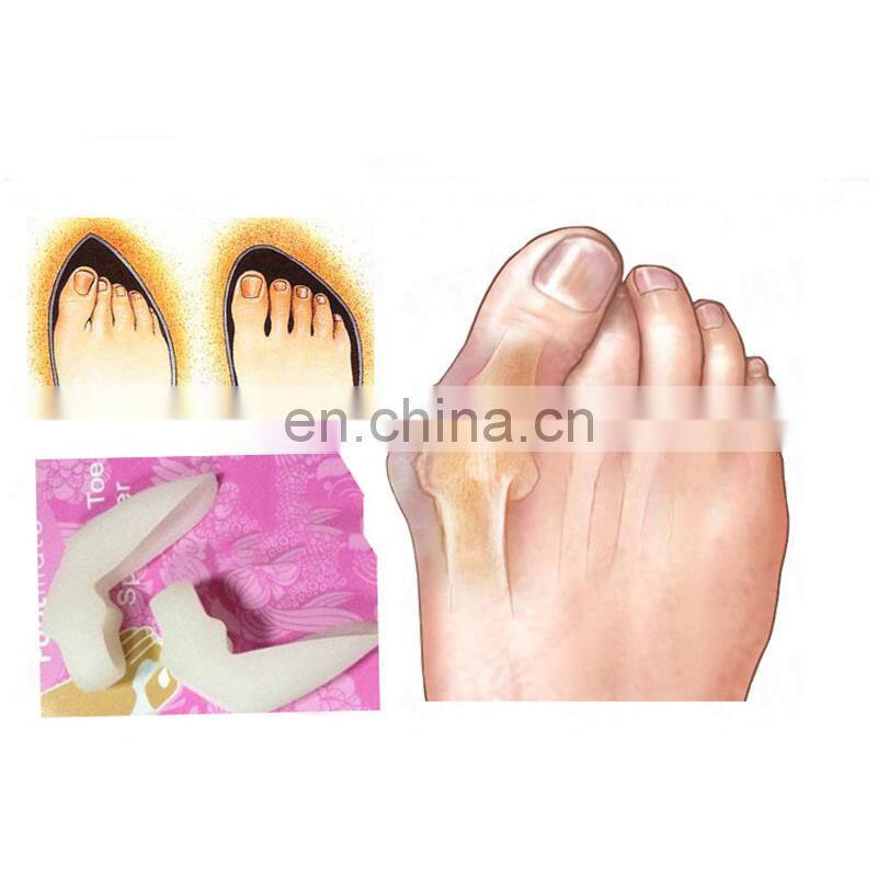 1Pair Genuine Hallux Valgus Bicyclic Bone Thumb Orthotics Orthopedic Correct Silicone Foot Big Toe Separator Finger Pedicure