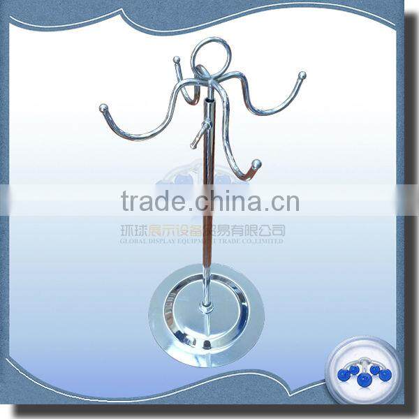 4-Way metal countertop bags display rack