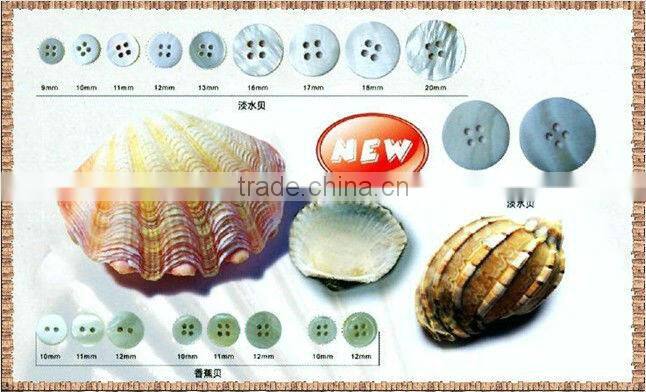 wholesale 100% natural matertial agoya shell troca shell river shell real shell button for garment