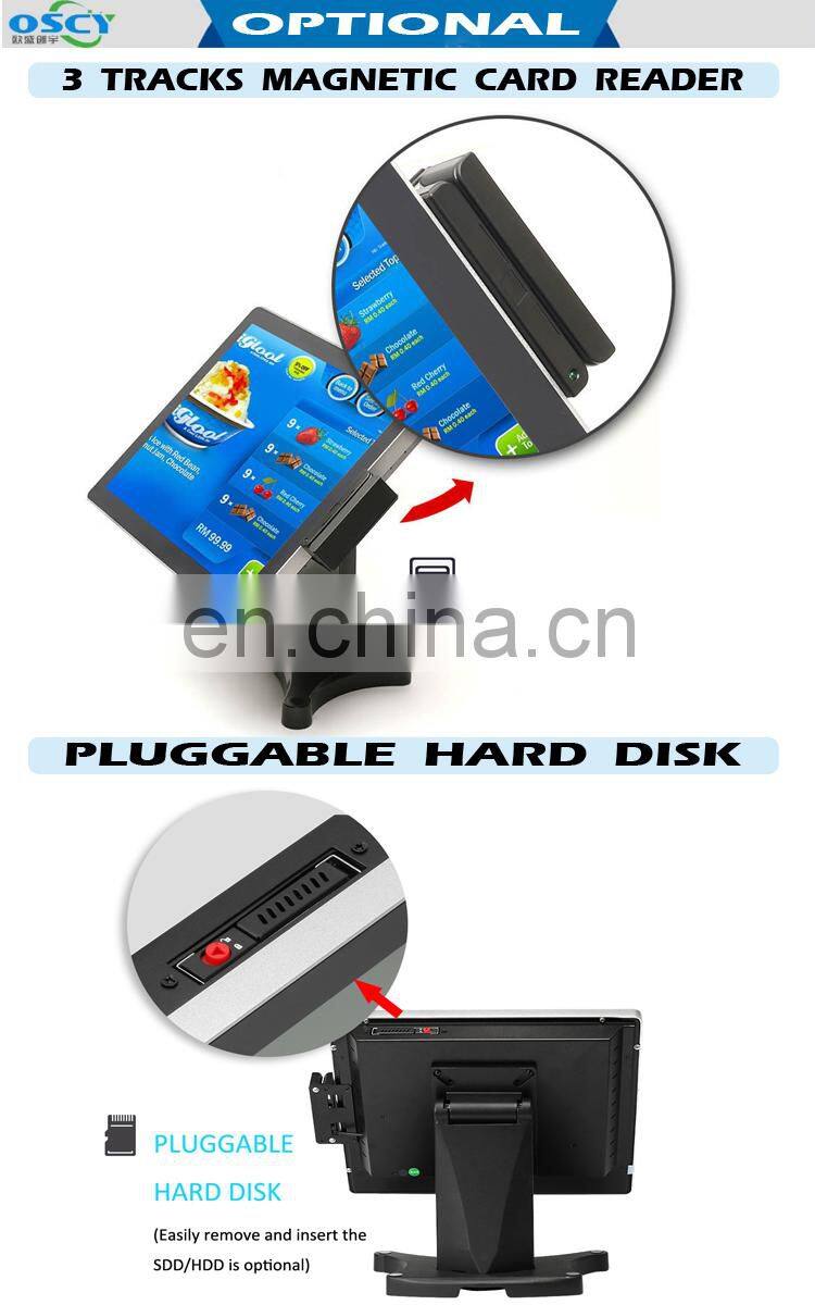 Flat screen design 12 15 17 Inch Restaurant Pos printer Machine Price