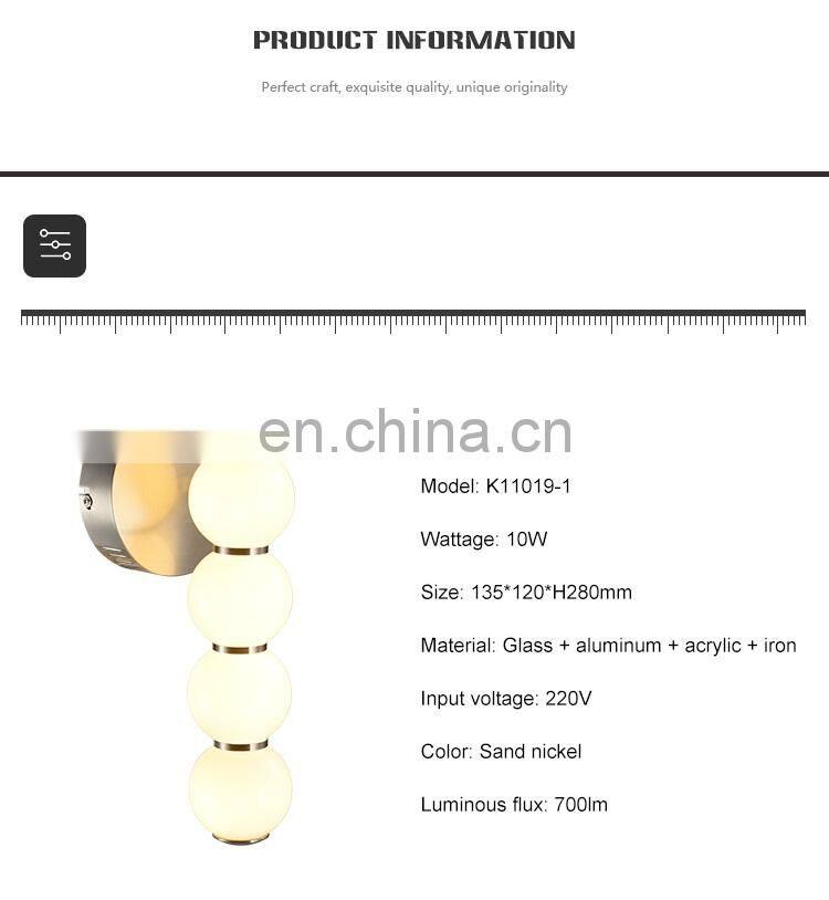 HUAYI Hot Selling Acrylic Simple Style Indoor Loft 10w Modern Decoration LED Wall Lamp