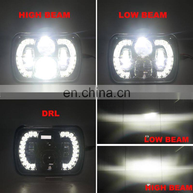 5*7 inch led replacement lamp with DRL high/low beam shanghai sanfu