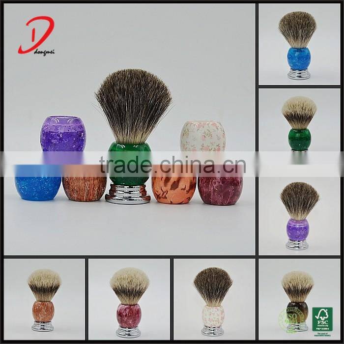 silvertip badger shaving brush,Man soft shaving cleaning brush, custom shaving brush metal & resin handle