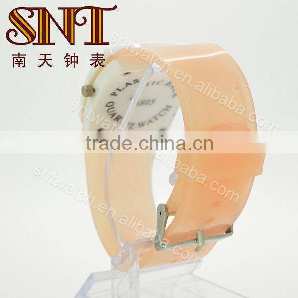 SNT-PL014 japan movement plastic watch with plastic strap for kid