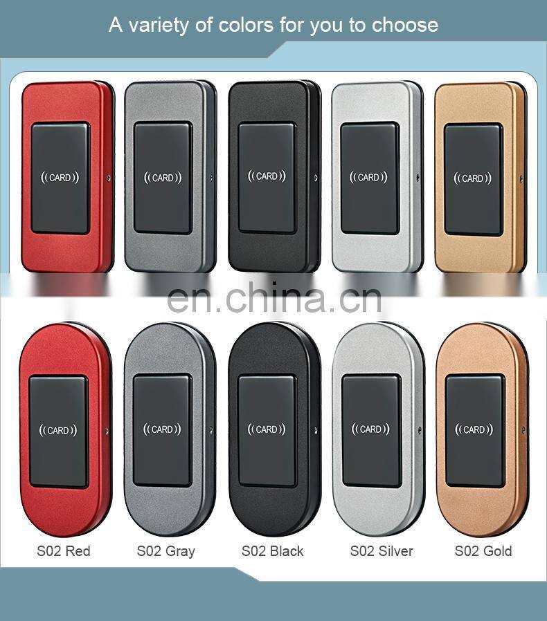 High Security Cabinet Door Lock Gym Spa Magnetic Panel Latch Card Rfid Hidden digital Cabinet Locker Lock With Free Bracelet