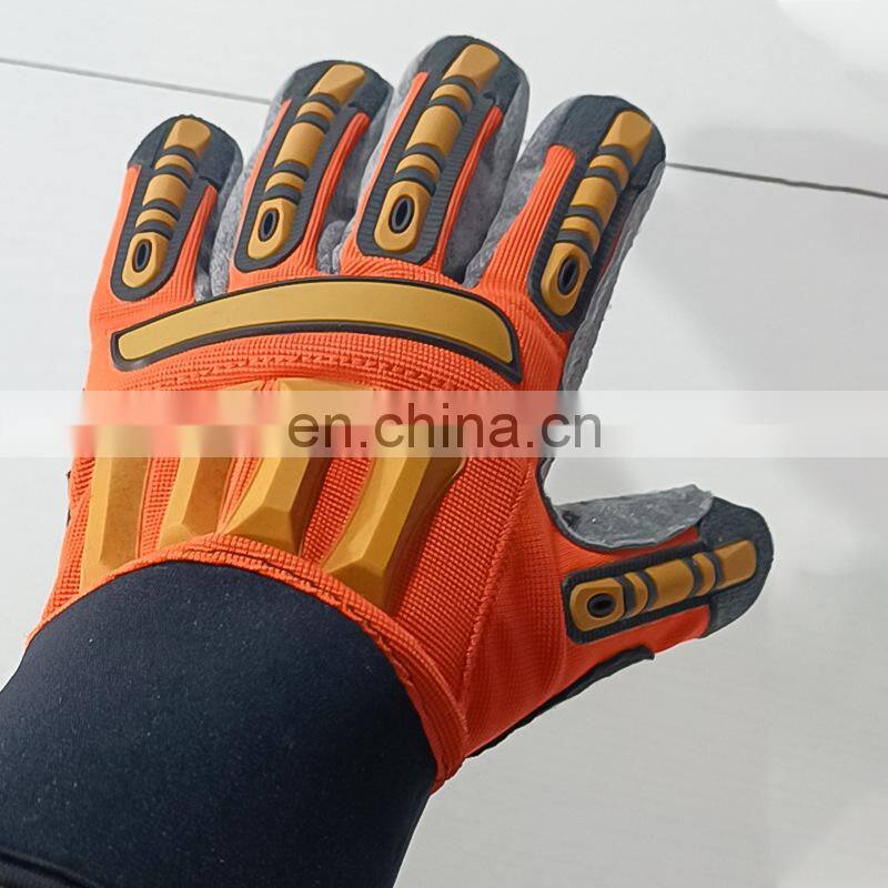 Industrial Impact Resistant Safety Gloves Firm Grip Oilfield Gloves for Oil & Gas Worker