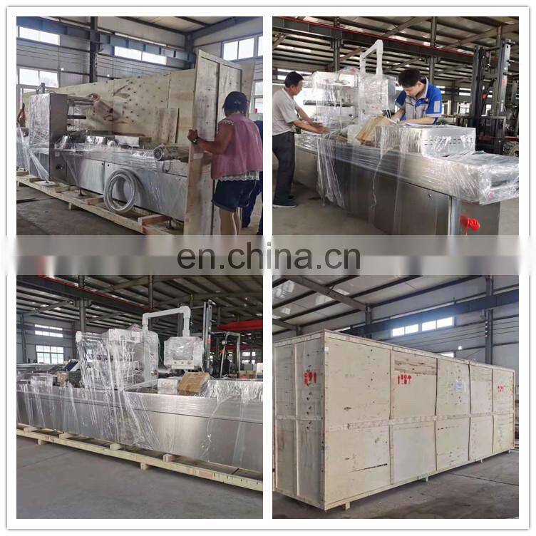 Automatic sausage cheese dates meat fish thermoforming vacuum packaging machine