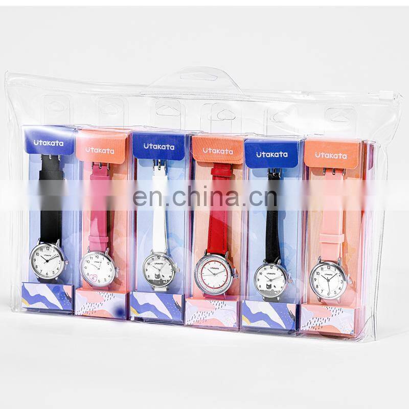 Utakata Kids Watch In Quartz Movement Alloy Case Jelly Silicone Watch Sport Wristwatch 24 Hours Dial Watches Children