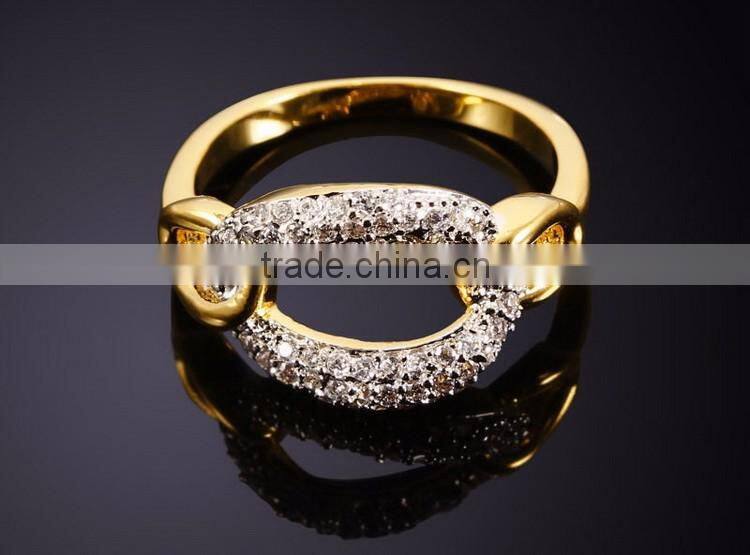 Top Quality Dongguan Factory White Gold Plated CZ Simple Fashion Jewelry Nice Ring