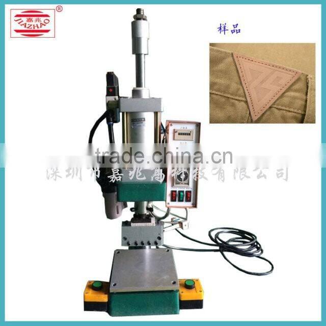 2015 most selling leather logo embossed hot stamping machine for leather