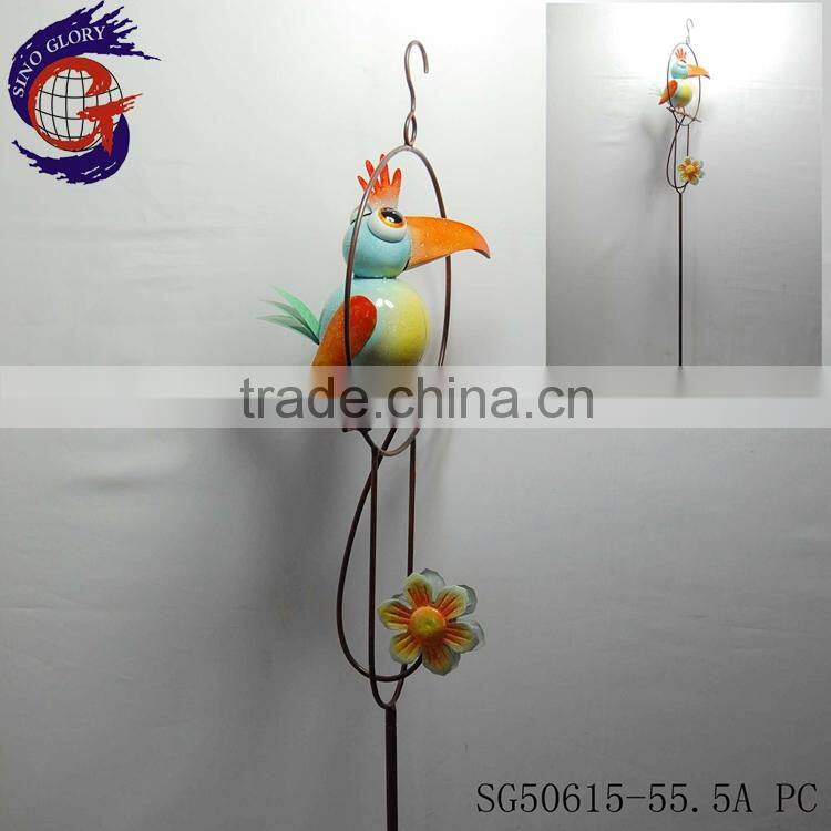 metal decorative garden birds stakes