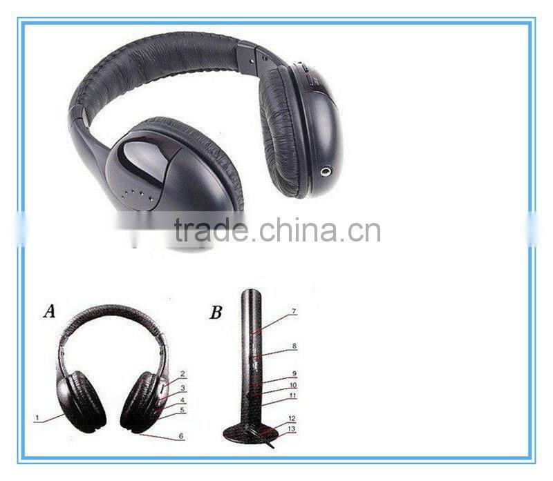 Hot selling wireless 5IN1 headphone/earphone with mic for TV,PC