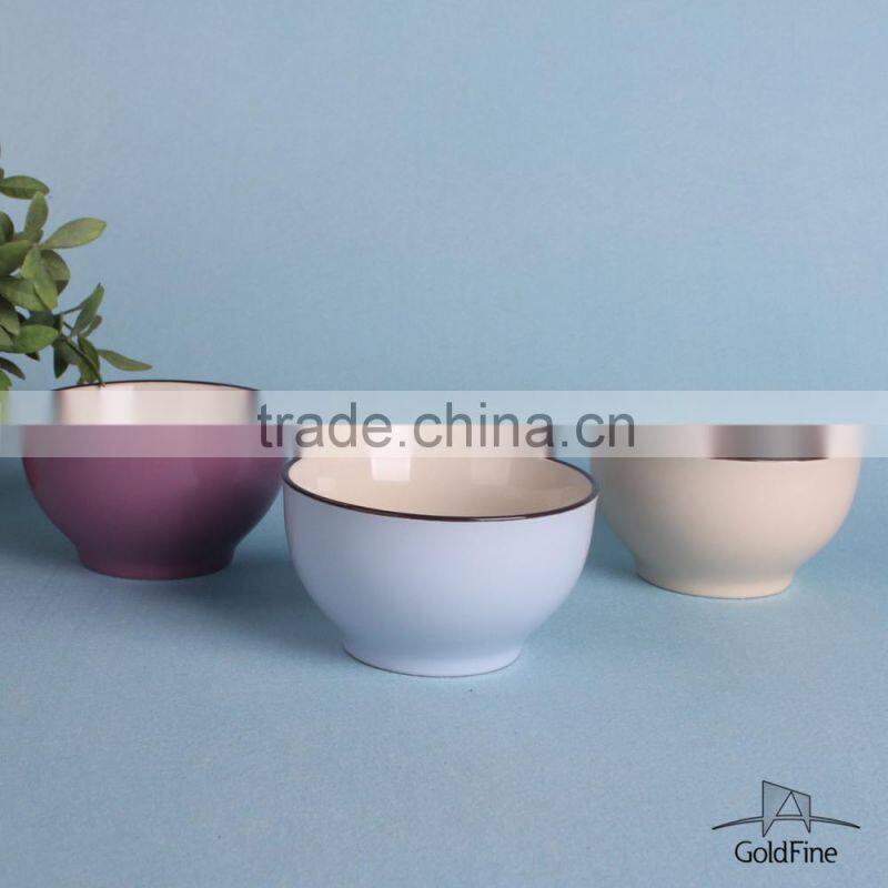 Embossed 5' stoneware soup bowl